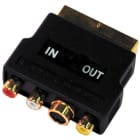 MELCHIONI SPA - MEM433330028 ADATT DORATO SCART-3RCA+1 PR MINIDIN/IN-