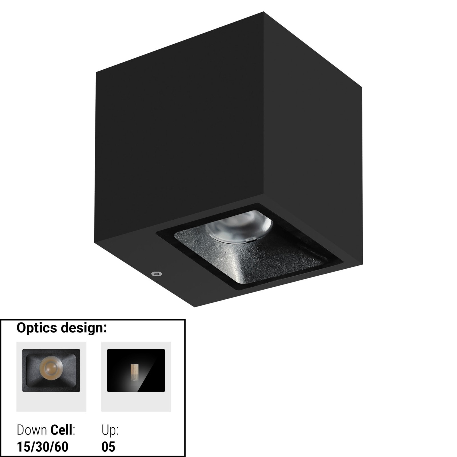 LINEA LIGHT (ILED) - ILD76287W60 CUBIT 39 2L BI-EM 31WAC ON/OFF NG