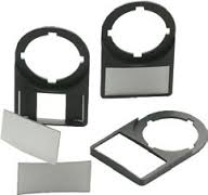 ABB SPA - ABBEO 607 5 KA1-8121 PIASTRINA IN ALLUMINIO NERA