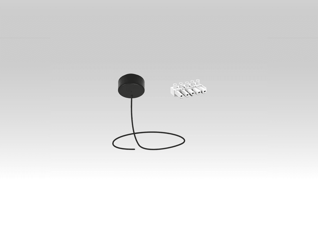 TEC-MAR SRL - TCMACC239 KIT ROSONE NERO CAVO DI ALIM 2P+T (1,5M)