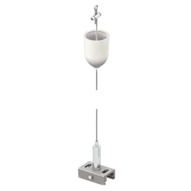 LINEA LIGHT (ILED) - ILD81006 SOSP.L.1,5MT ROS.BCO CON TEND.AUTO