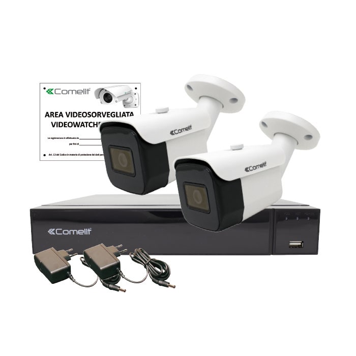 COMELIT GROUP SPA - COEAHKIT004S08A AHDVR004S08A-2X AHBCAMS08FA?2X 43082-ACC