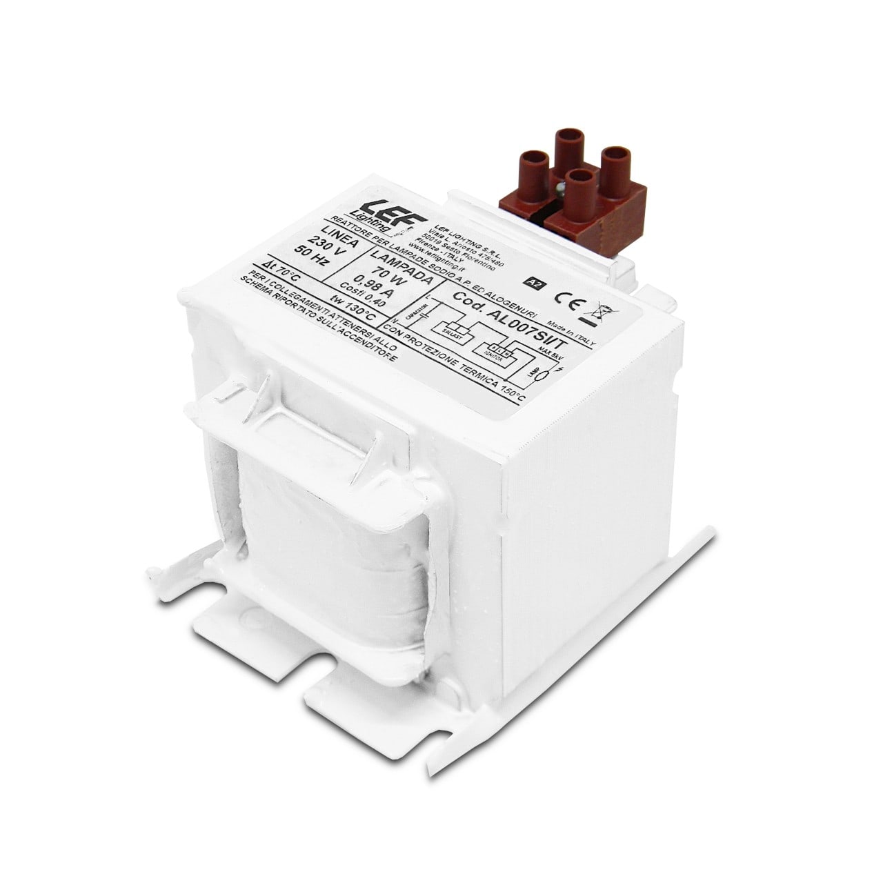 LEF LIGHTING SRL - LEFAL007SI/T ALIM.X LAMP. A SC. 70W S/MH + TERM. 1,0A