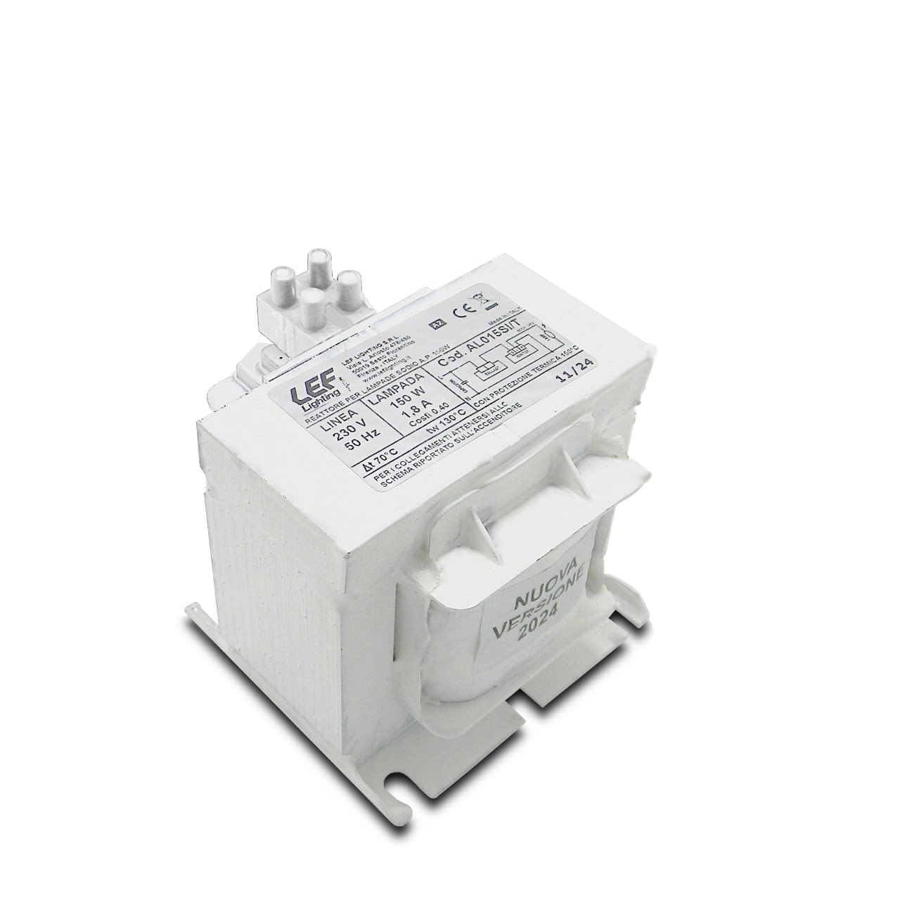 LEF LIGHTING SRL - LEFAL015SI/T ALIM.X LAMP.A SC. 150W S/MH + TERM. 1,8A