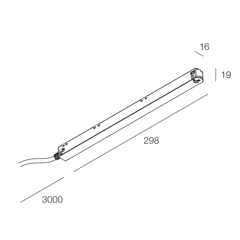 NOVALUX SPA - NOX101341.01 ALIMENTATORE 48V 100W X F8 CAVO 3M BI