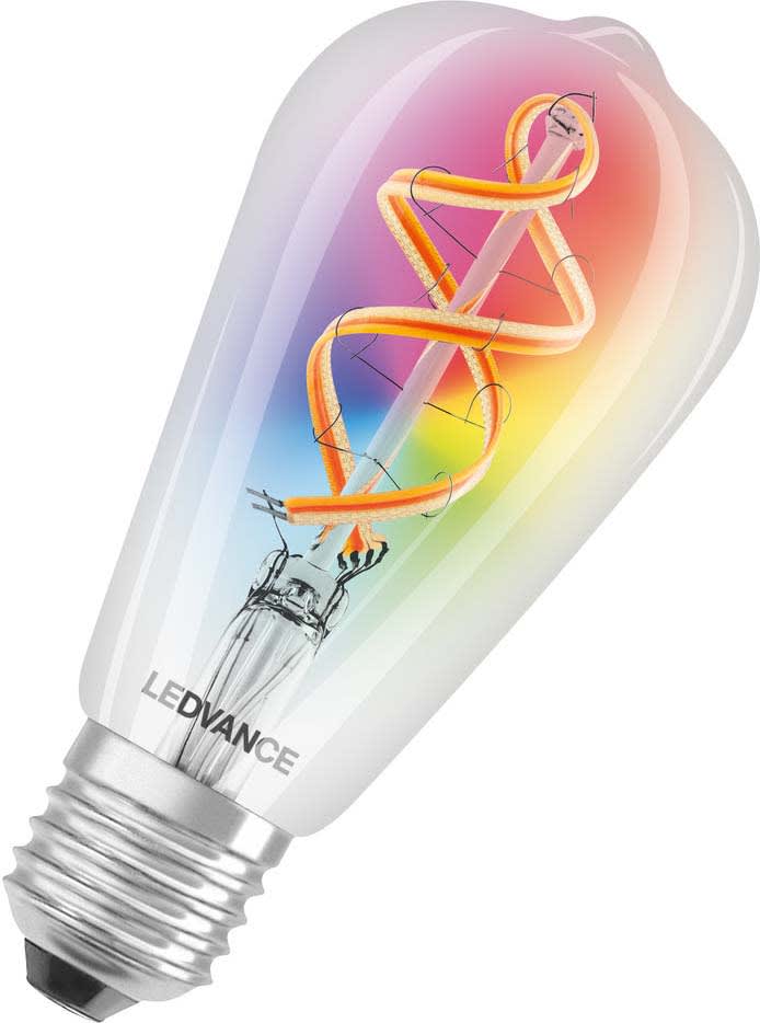 LEDVANCE - LDVSMT609914WF SMART+ WiFi Filament Edison RGBW 30 4.5 W/2700 K E27