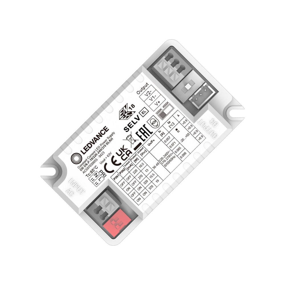 LEDVANCE - LDVDRDSP10370BLK DR DS-P-18/220-240/370 BLKH LEDV
