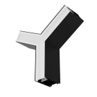 LEDVANCE - LDVOFLINSFYCONPRB OFFICE LINEAR SF V Y-CON PRISM BK LEDV