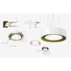 EXENIA SRL - EXE330426517/40 ATOLLO L 25+11W DALI BIANCO/ARANCIO 8530