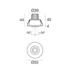 LINEA LIGHT (ILED) - ILD81946W30 PROLAMP 2.0 27 8L 58W R9005 N