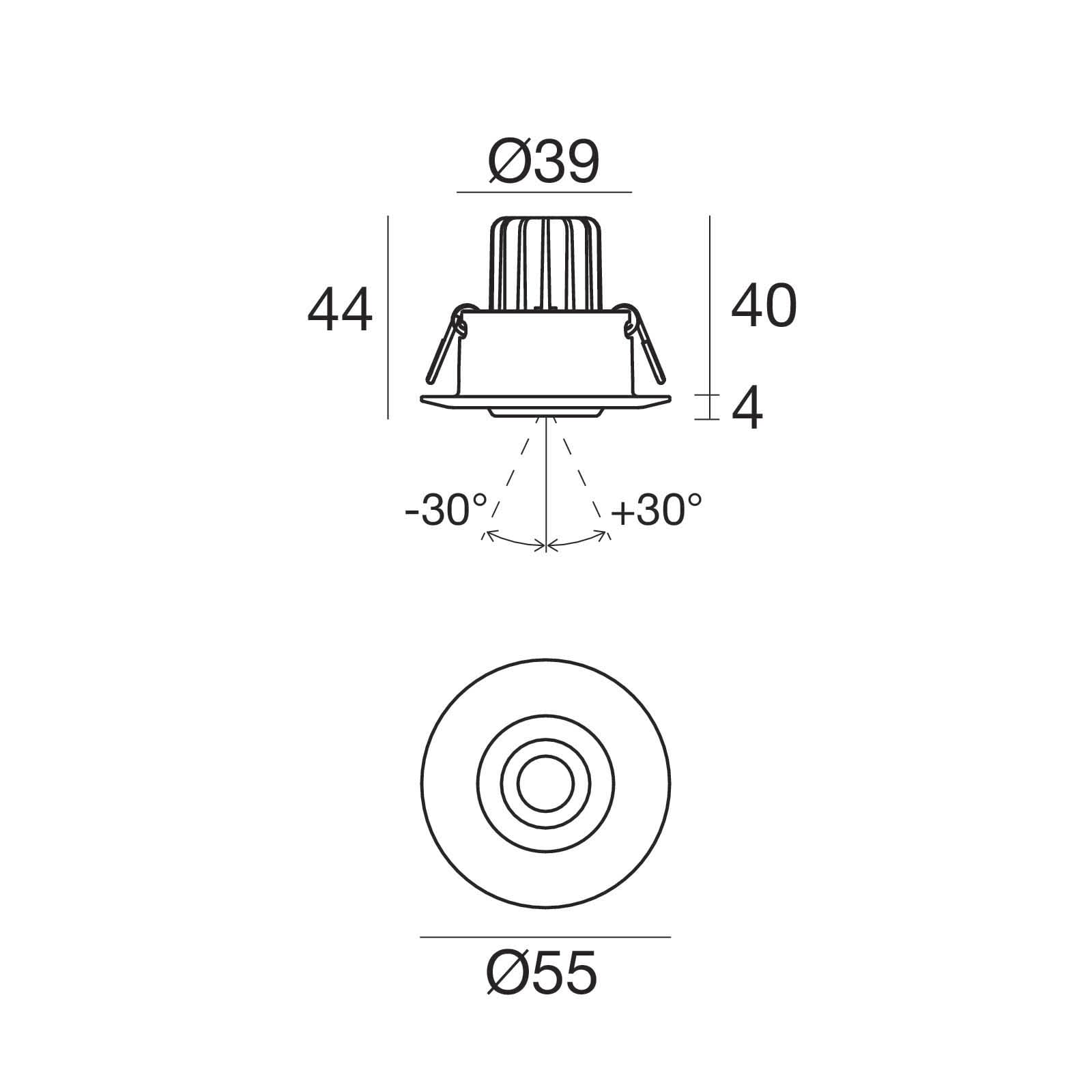 LINEA LIGHT (ILED) - ILD98983 ACCESS.FISSAGGIO C/SUPPORTO NIK.SP