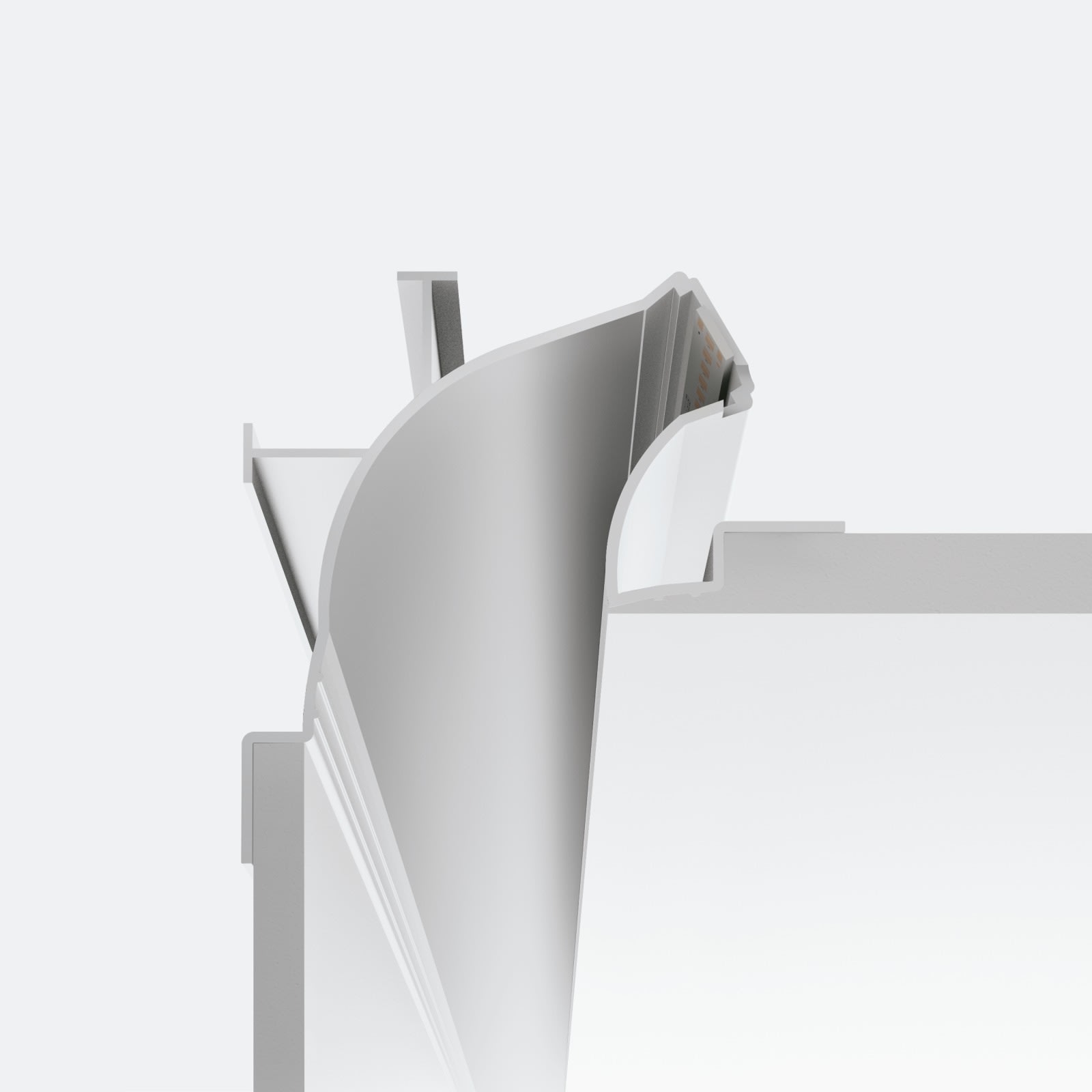 LINEA LIGHT (ILED) - ILD65013 FYLO ALU.1 INC.PAR-SOFF.104X98X2000