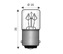 WIMEX - WIM4101701 BA15D 16X35 12V 5W