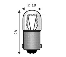 WIMEX - WIM4101115 BA9S 10X28 12V 2W