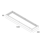 NOVALUX SRL - NOX113611.01 BACKLIT: BOX PER INST. PLAF. 1200X300 BI
