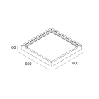 NOVALUX SPA - NOX113610.01 BACKLIT: BOX PER INST. PLAF. 600X600 BIA