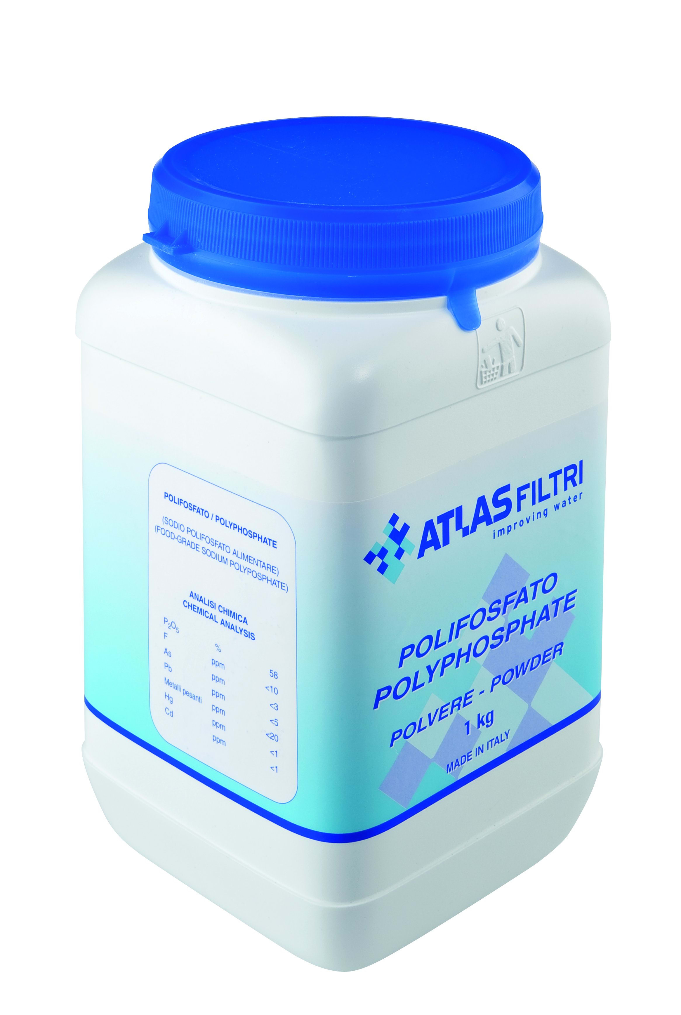 ATLAS FILTRI ITALIA - AT1RE8020002 POLIFOSFATO POLVERE 1 KG