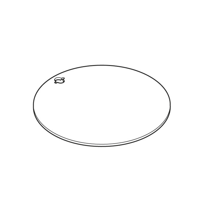 LOMBARDO - LOMLB1510009 BASE IN ACCIAIO PER HASTA LIGHT GREY