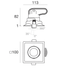LINEA LIGHT (ILED) - ILD80884W60 LORO-QJ2 54 8W S/A.CRI80+HC NG