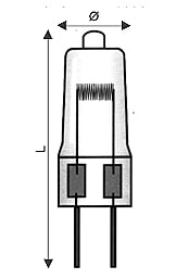 WIMEX - WIM4203135 UV-S BISP.GY6.35 24V 100W