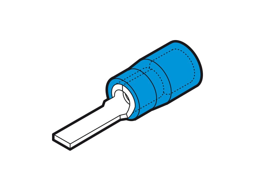 CEMBRE SPA - CEMBP-PP16/25 CAP.HALOGEN FREE BLU PUNT.PIATTO 17,2X2,