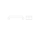 LINEA LIGHT (ILED) - ILD98887 COVER PROFILO 2M SATINATA PC
