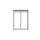 VIMAR SPA - VIWC322 CORNICE PER 2 PLACCHE 2M ALLUMINIO