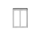 VIMAR SPA - VIWC322 CORNICE PER 2 PLACCHE 2M ALLUMINIO