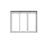 VIMAR SPA - VIWC323 CORNICE PER 3 PLACCHE 2M ALLUMINIO