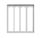 VIMAR SPA - VIWC334 CORNICE PER 4 PLACCHE 3M ALLUMINIO