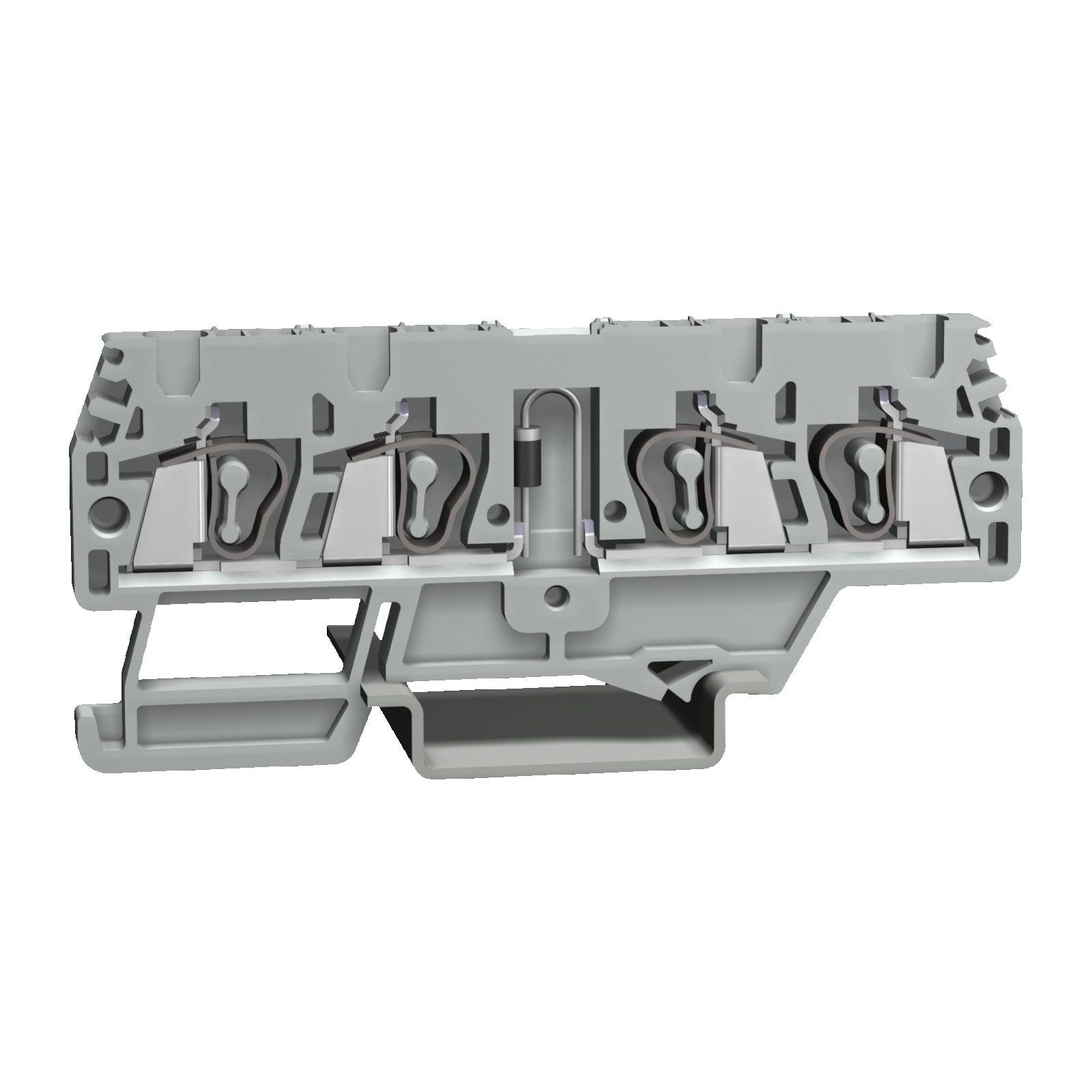 CABUR SRL - CBRHM598GR HMM.2/2+2/D1A/GR MORSETTO CON DIODO