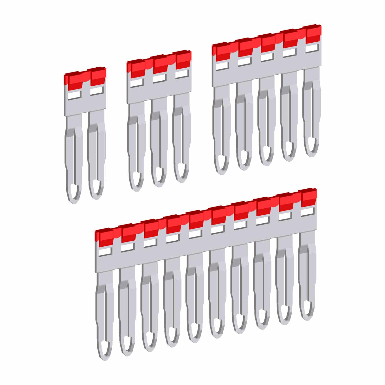 CABUR SRL - CBRPTP04D10R PTP/4D/10/R PONTE A PETTINE ROSSO 10POLI