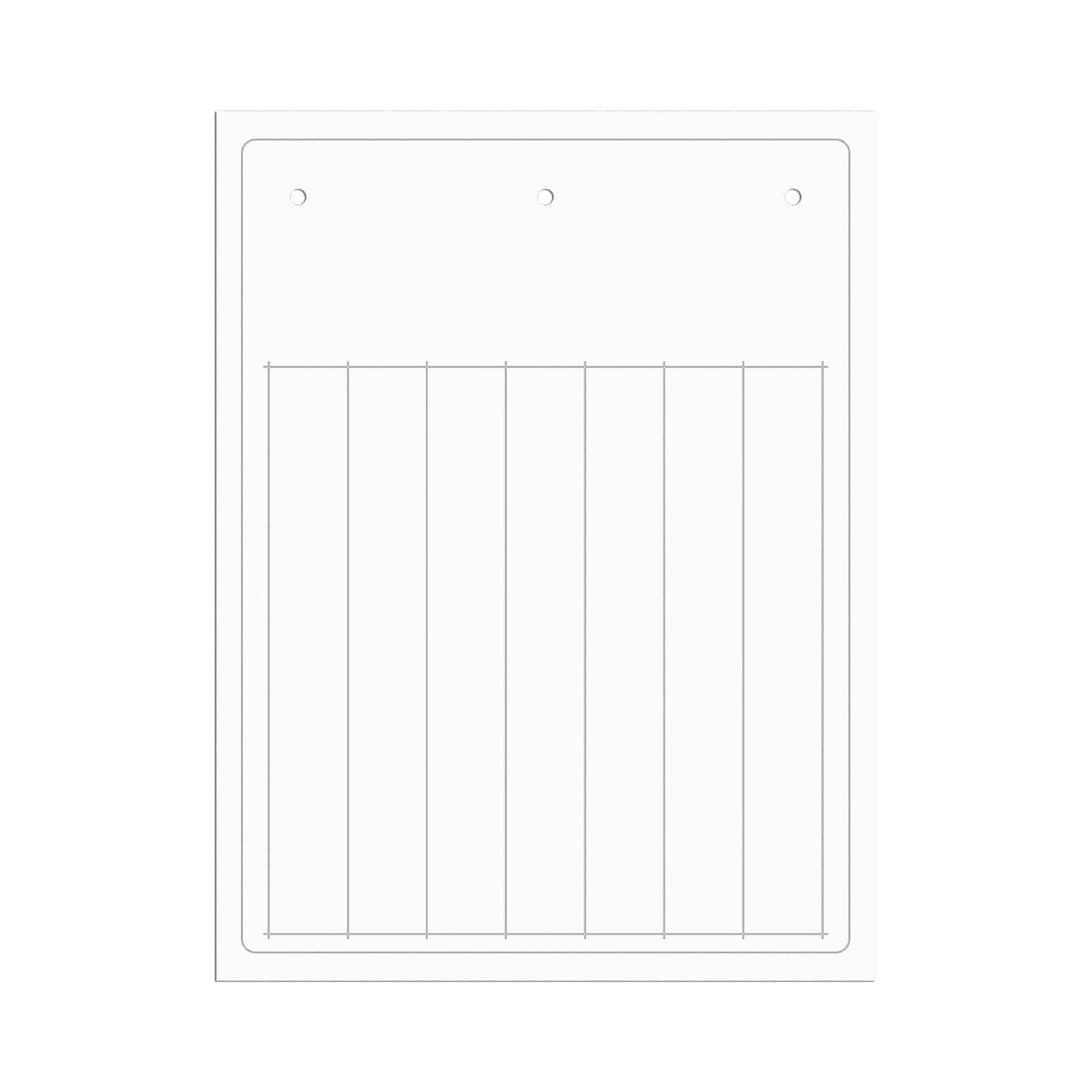 CABUR SRL - CBRTAM3515AW TARGHETTA ADES. PVC FLAT BIANCA 15X35 MM