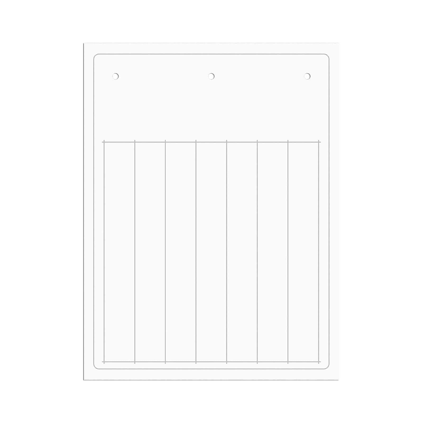 CABUR SRL - CBRTAM8715AW TARGHETTA ADES PVC FLAT BIANCA 15X87,5MM