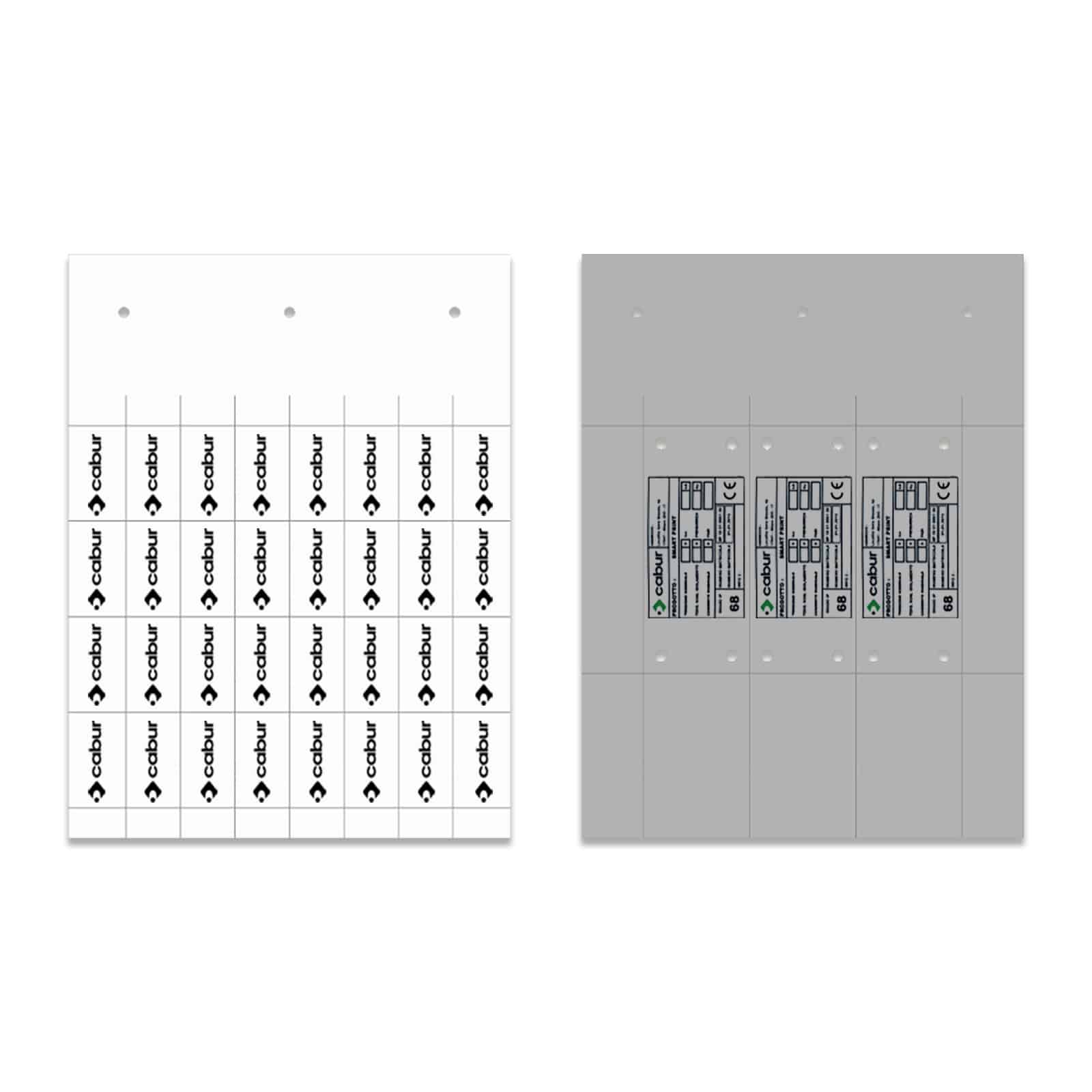 CABUR SRL - CBRTAME60100W TARGA IDEN QUADRO METACRILATO BIANCA 60X
