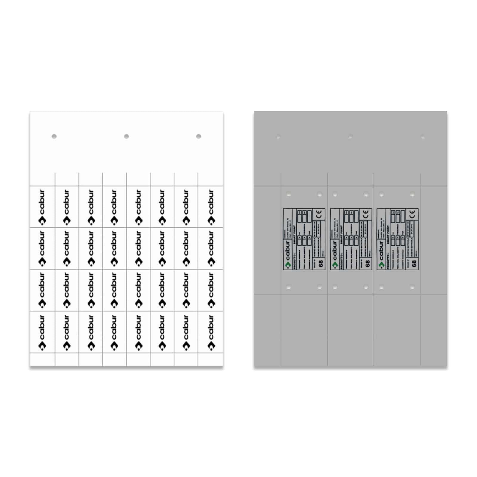 CABUR SRL - CBRTAME60100W TARGA IDEN QUADRO METACRILATO BIANCA 60X