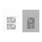 CABUR SRL - CBRTAV105120AW TARGA IDQ VINILE ADESIVA BIANCA 105X120