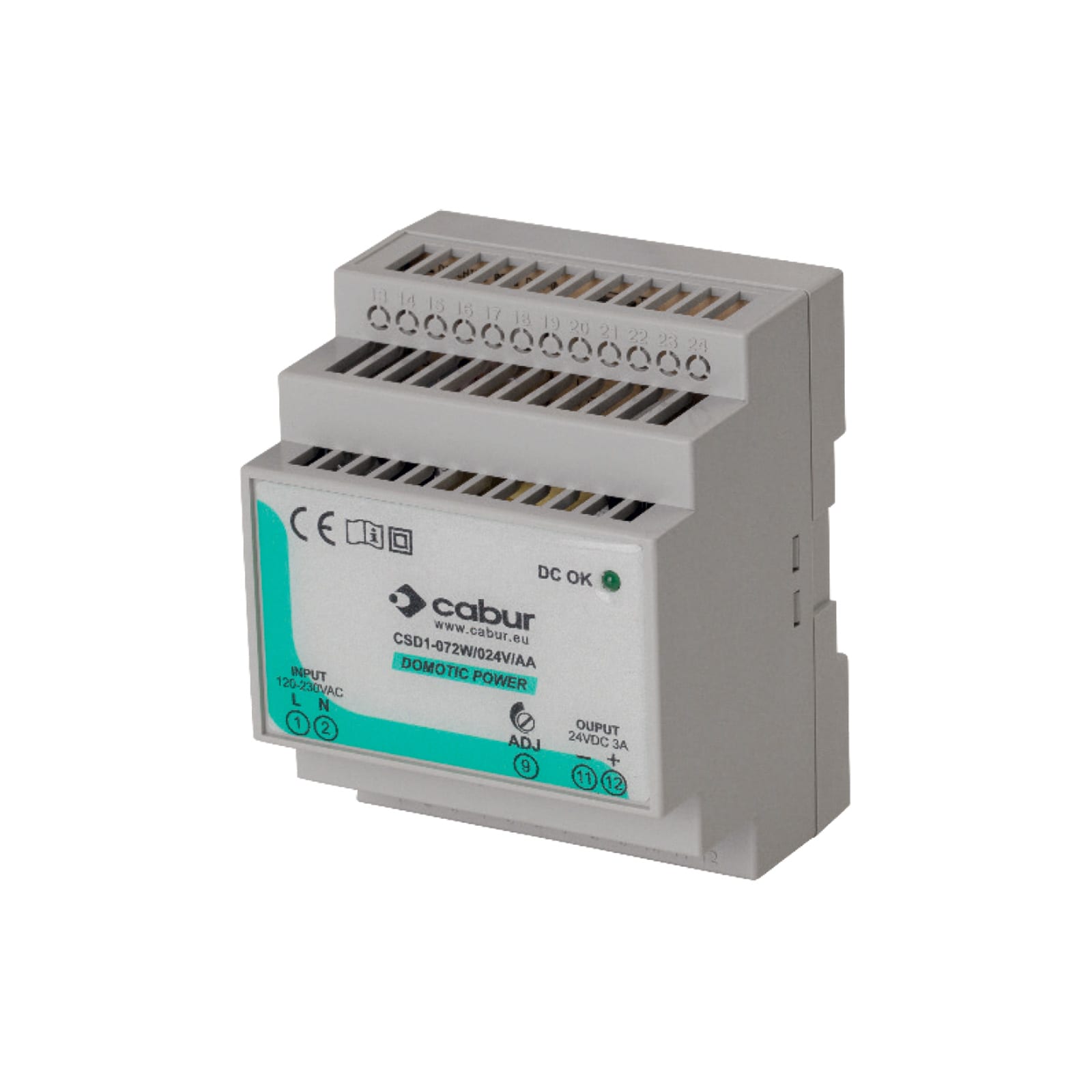 CABUR SRL - CBRXCSD1060W012VAD CSD1-060W/012V/AD ALIMENT 1-F 5-15VDC