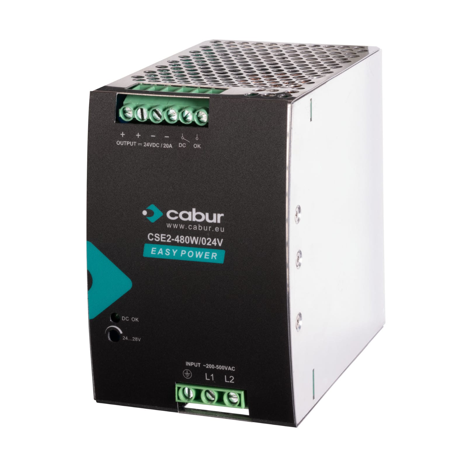 CABUR SRL - CBRXCSE2480W024VAA CSE2-480W/024V/AA ALIMENT 1-2-F 24V 20A