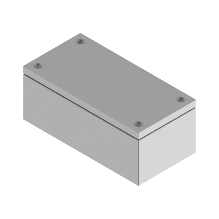 DKC-RAMBLOCK - RMBR5CDE2980 Cassa di derivazione CDE con coperchio avvitato, dimensioni 200 x 180 x 80 mm (AxLxP)