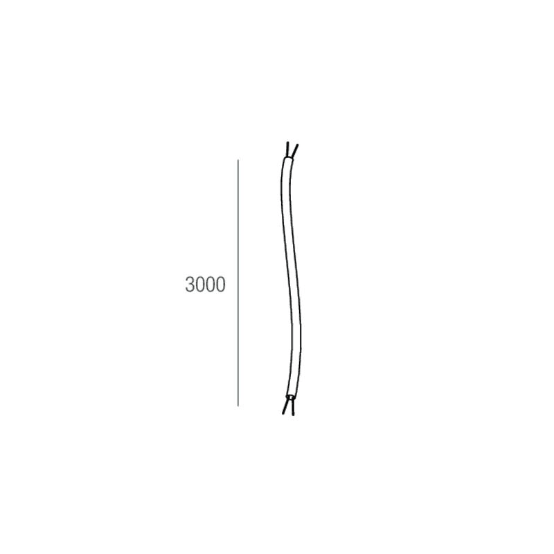 NOVALUX SPA - NOX109001.01 CAVO ALIMENTAZIONE L=3000 2X1 BIANCO