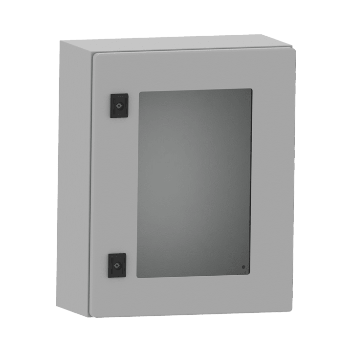 DKC-RAMBLOCK - RMBR5CEX0532 Cassa serie CE porta trasparente, con pannello di cablaggio, dimensioni 500 x 300 x 200 mm (AxLxP)