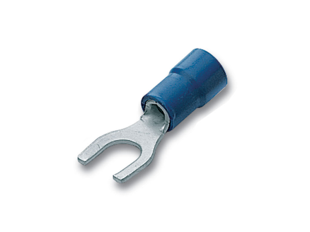CEMBRE SPA - CEMBF-U4/1 CAPOCORDA BLU A FORCELLA VITE 4MM B=8,5M