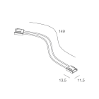 NOVALUX SPA - NOX100970.99 CONNETTORE FLESSIBILE STRIP-STRIP (10 pz) Provvisto di 2 connettori e cavo di giunzione.