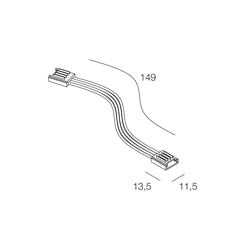 NOVALUX SPA - NOX100976.99 STRIP LED: 2 CONNET. +CAVO RGB 10PZ