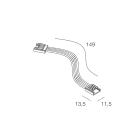 NOVALUX SPA - NOX100979.99 STRIP LED: 2 CONNET. +CAVO RGB+W 10PZ