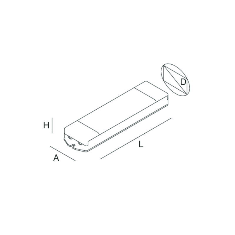 NOVALUX SPA - NOX101304.99 INTERFACCIA DI DIMMERAZIONE 24Vdc/48Vd DALI 1-10V PUSH IP20 22x28x20x132 mm