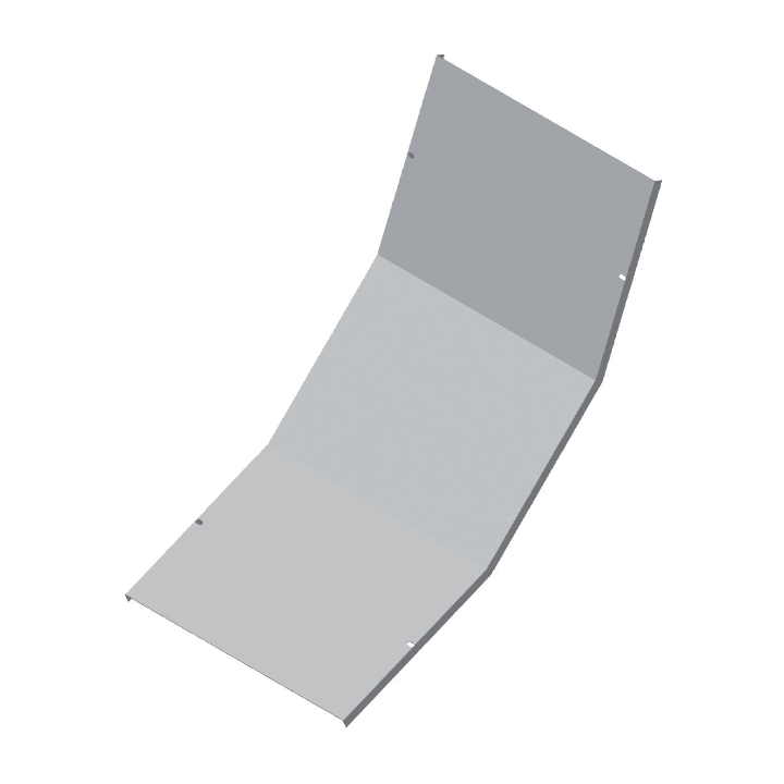 DKC-COMBITECH - SCZWNK536HDZ W5 Coperchio Curva Salita 90° base 200 R6 sp 1 HDZ