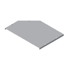 DKC-COMBITECH - SCZWDK733HDZ W5 Coperchio Riduzione Destra 400-300 sp 1 HDZ