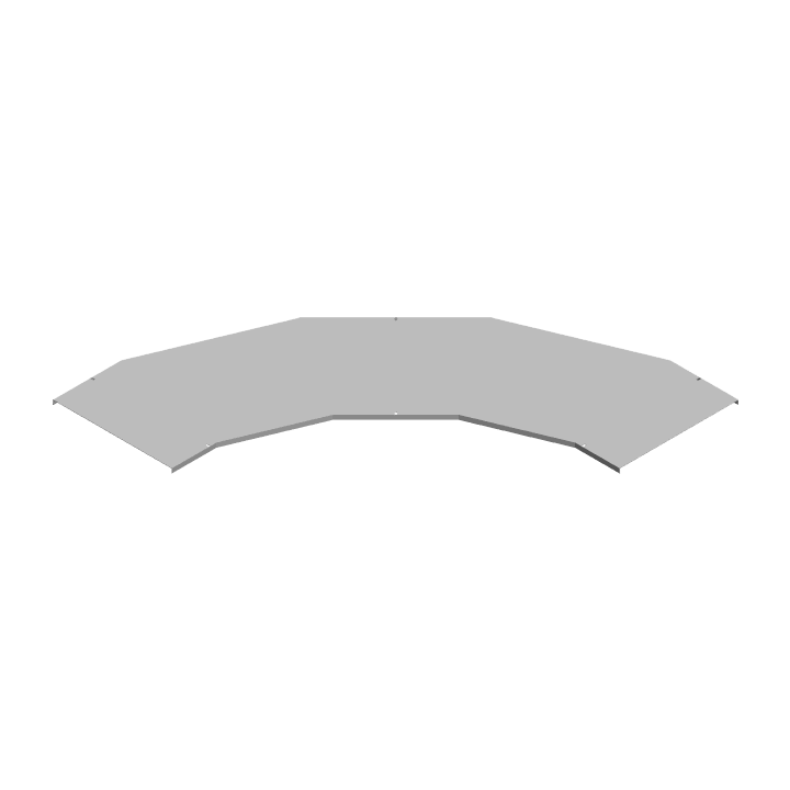 DKC-COMBITECH - SCZWBK636IX4 W5 Coperchio Curva piana 90° base 300 sp 1 IX4